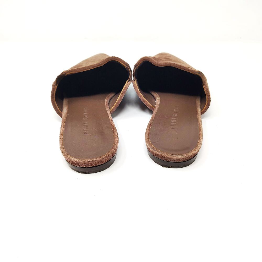 Jenni Kayne Womens 8 38 Shoes Flats Pointed Toe Suede Mules Slip On Brown - Picture 3 of 9